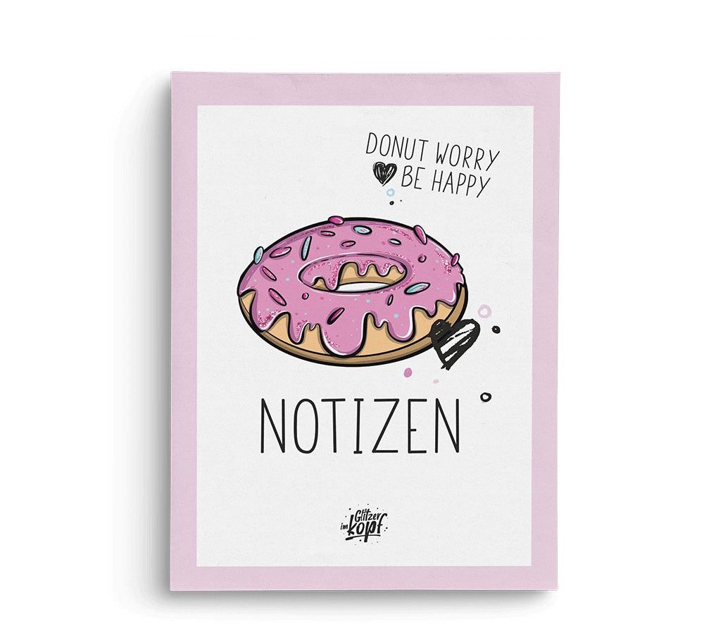 Notiz - Donut (A5) - Einhorn Mina Block