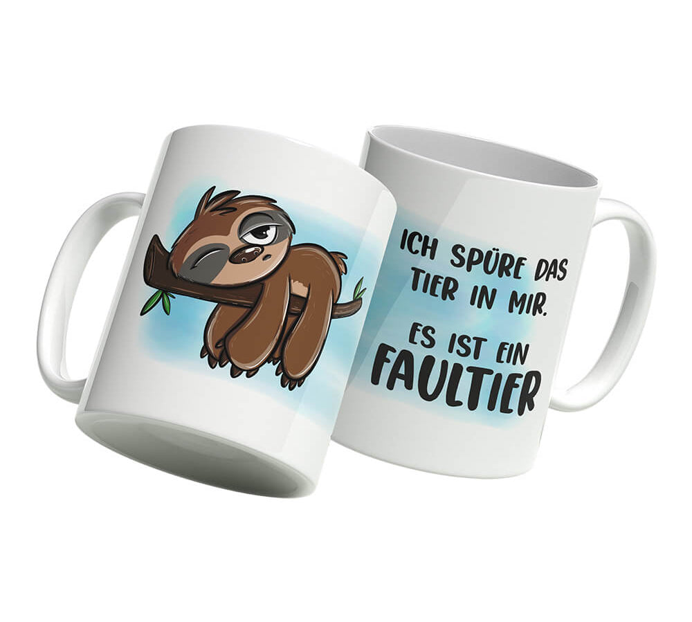 Tasse Faultier Elio - Einhorn Mina Tasse