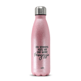 Glitzertrinkflasche - Prinzessin Mina rosa