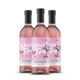 Mina Rosé Piccolo "Wine Time togo" – spritziger Roséwein in handlicher Größe - Einhorn Mina 3er Set Wein