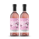 Mina Rosé Piccolo "Wine Time togo" – spritziger Roséwein in handlicher Größe - Einhorn Mina 2er Set Wein